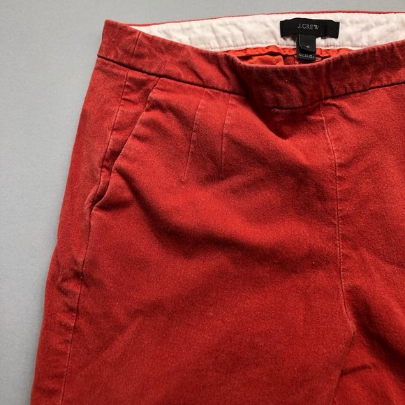 J. Crew Brick Orange Red Pants Size 4 - Picture 5 of 13
